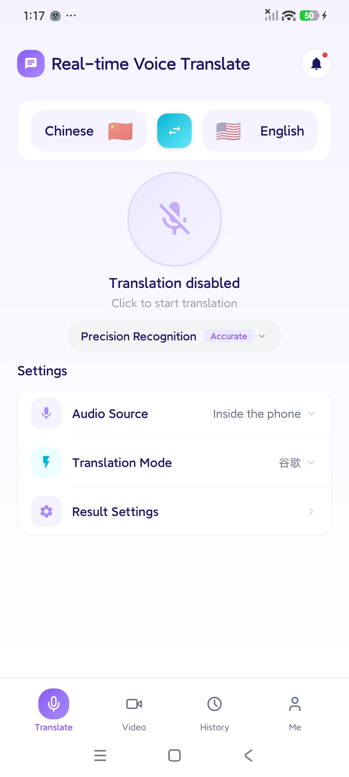 Voice Translate App